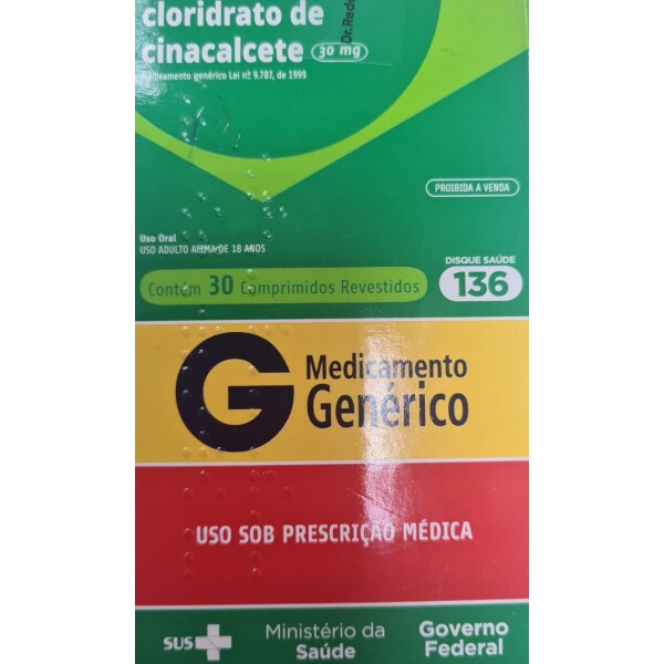 Cloridrato de cinacalcete - 30 mg - 30 comprimidos